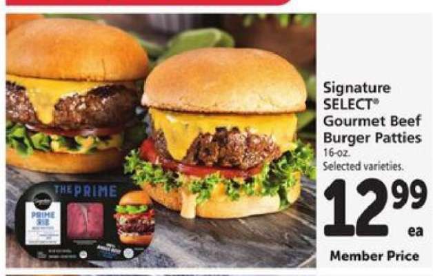 Signature SELECT Gourmet Beef Burger Patties