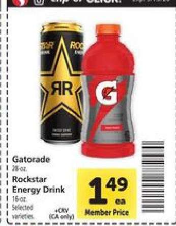 Gatorade / Rockstar Energy Drink