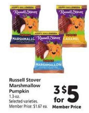 Russell Stover Marshmallow Pumpkin