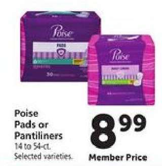 Poise Pads or Pantiliners