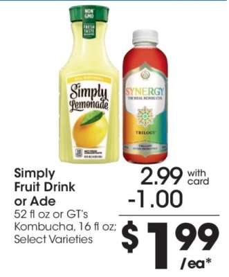 Simply Fruit Drink or Ade