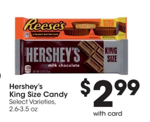Hershey's King Size Candy