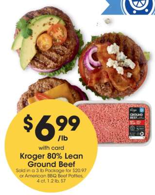 Kroger 80% Lean Ground Beef