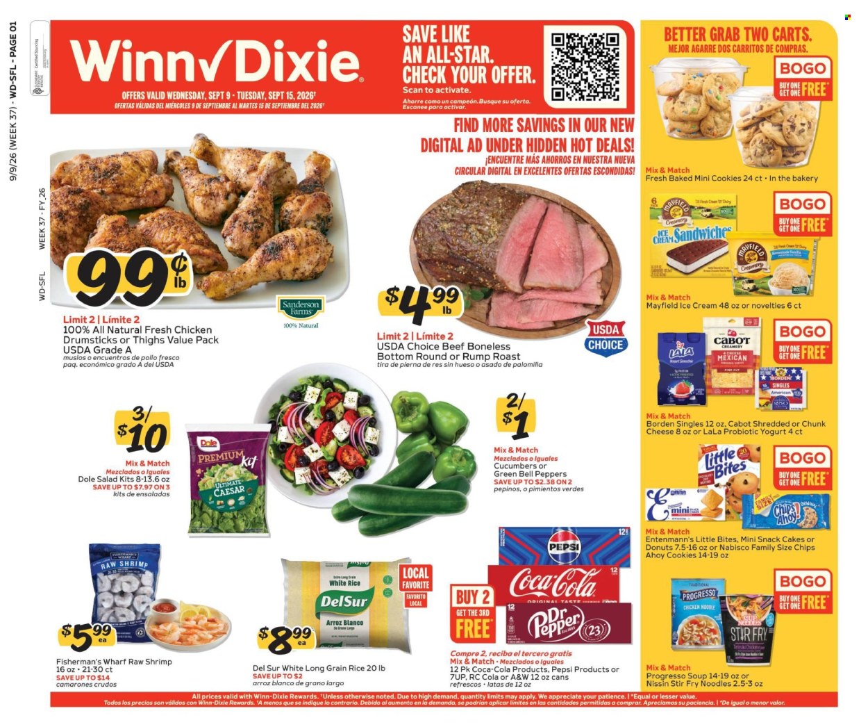 Winn Dixie ad - 09/09/2026 - 09/15/2026. Page 1