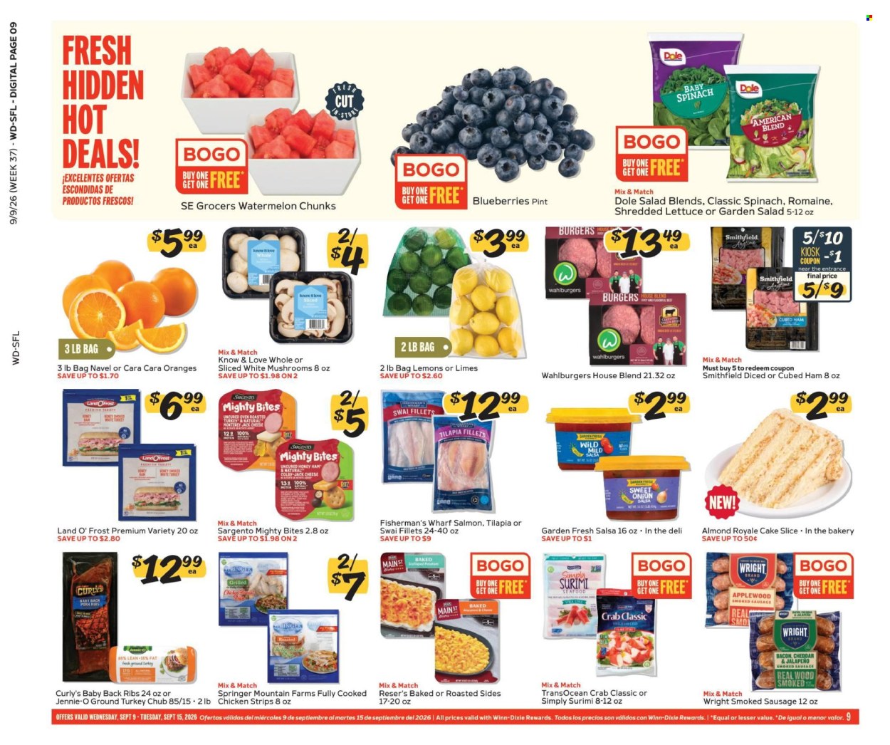 Winn Dixie ad - 09/09/2026 - 09/15/2026. Page 9