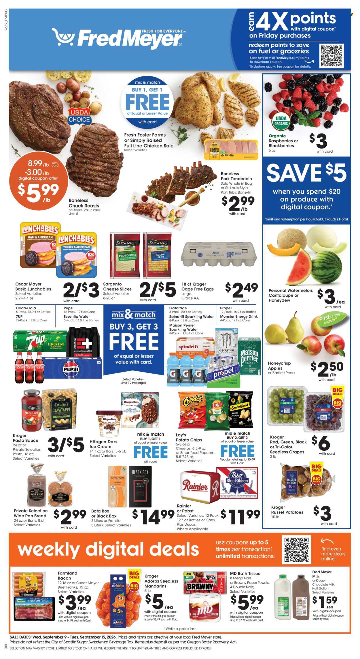 Fred Meyer ad - 09/09/2026 - 09/15/2026. Page 1