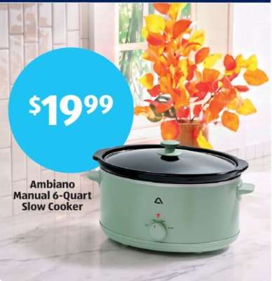 Ambiano Manual 6-Quart Slow Cooker