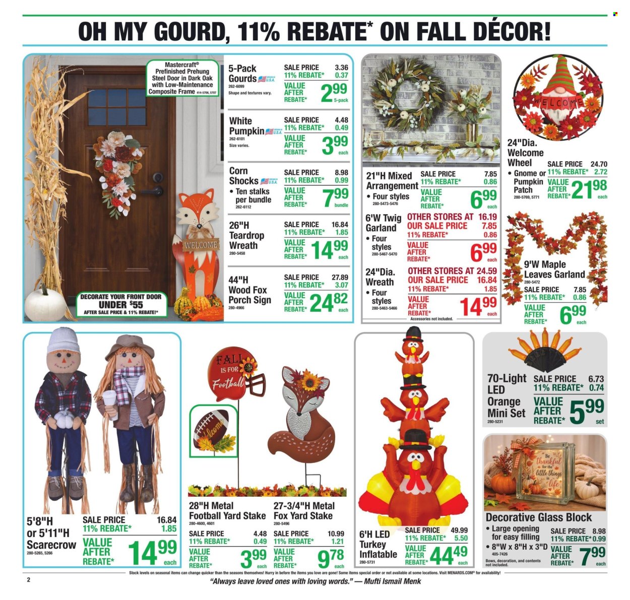 Menards ad - 09/10/2026 - 09/20/2026. Page 2