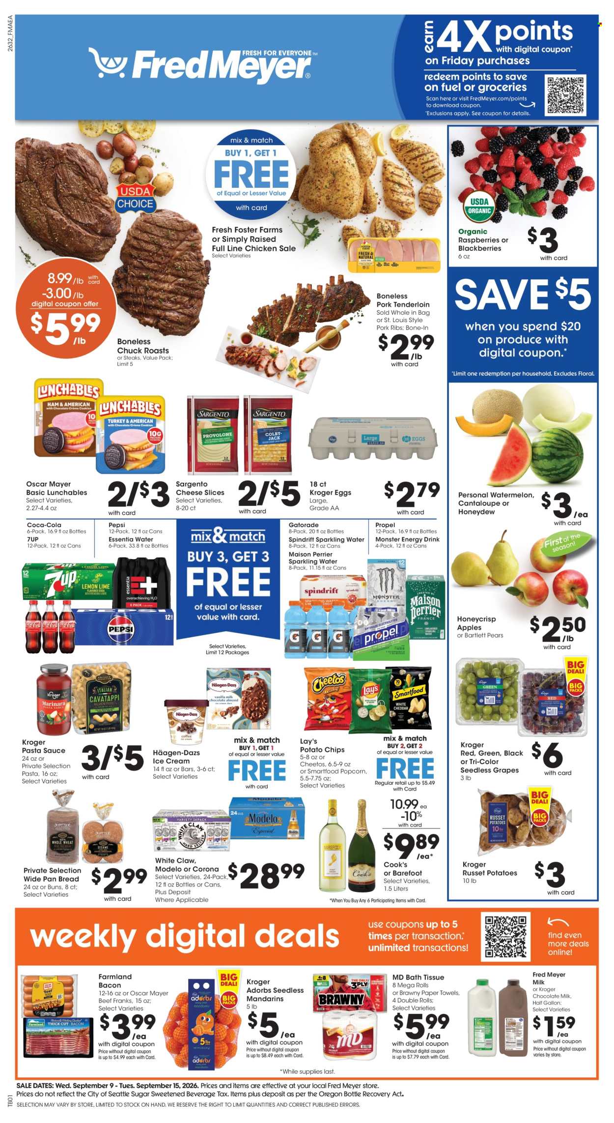Fred Meyer ad - 09/09/2026 - 09/15/2026. Page 1