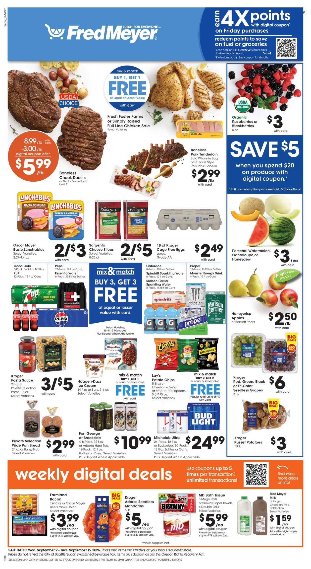 Fred Meyer ad - 09/09/2026 - 09/15/2026. Page 1