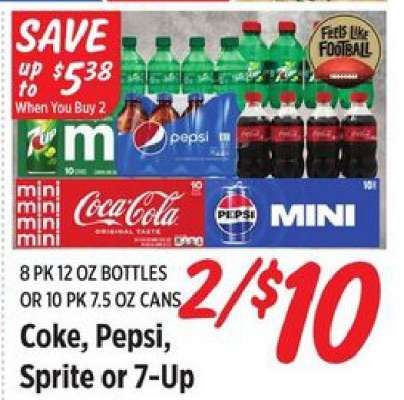Coke, Pepsi, Sprite or 7-Up
