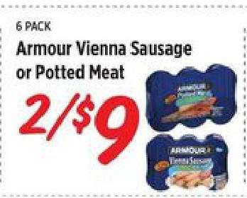 Armour Vienna Sausage or Potted Meat
