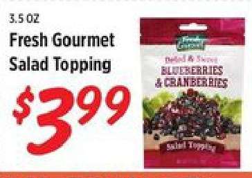 Fresh Gourmet Salad Topping