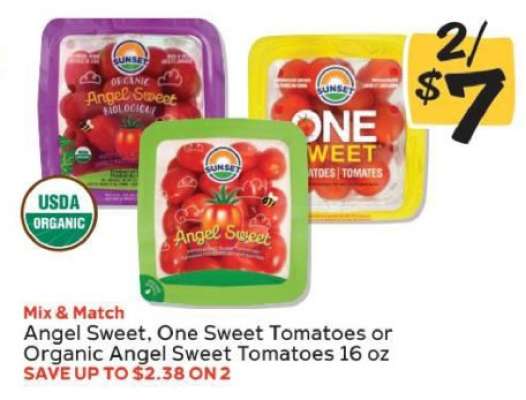 Angel Sweet, One Sweet Tomatoes or Organic Angel Sweet Tomatoes