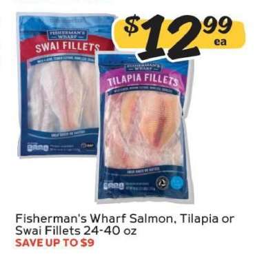 Fisherman's Wharf Salmon, Tilapia or Swai Fillets