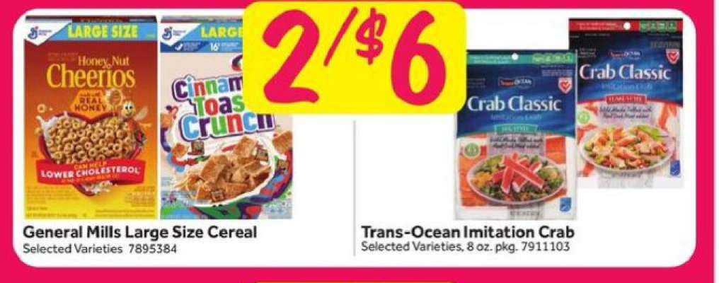 General Mills Large Size Cereal