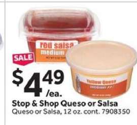 Stop & Shop Queso or Salsa