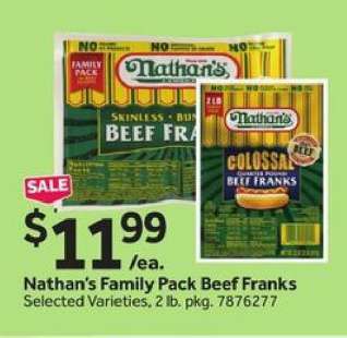 Nathan’s Family Pack Beef Franks