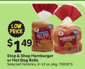 Stop & Shop Hamburger or Hot Dog Rolls