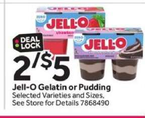Jell-O Gelatin or Pudding