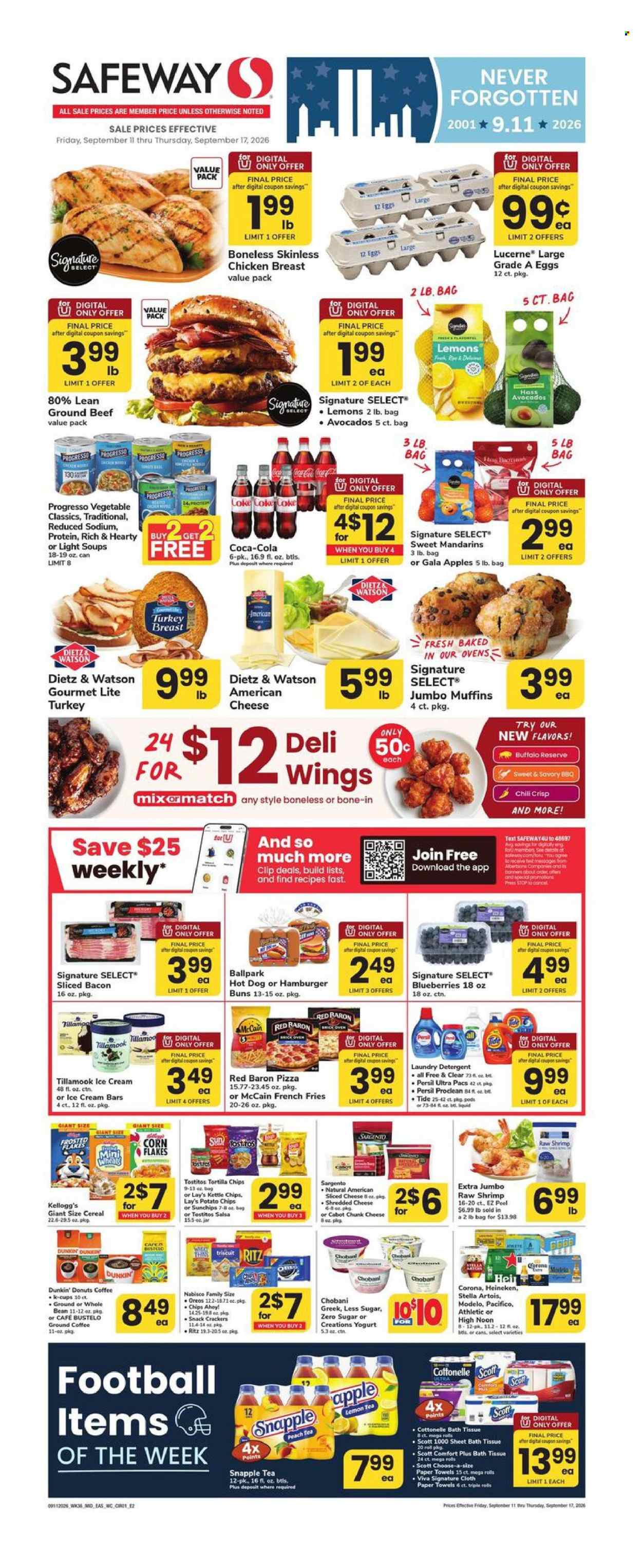 Safeway ad - 09/11/2026 - 09/17/2026. Page 1