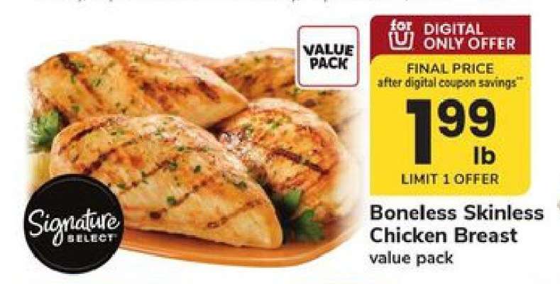 Signature Select Boneless Skinless Chicken Breast