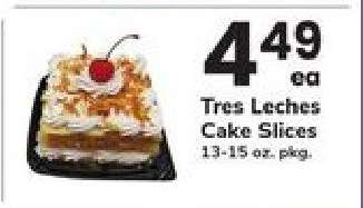 Tres Leches Cake Slices