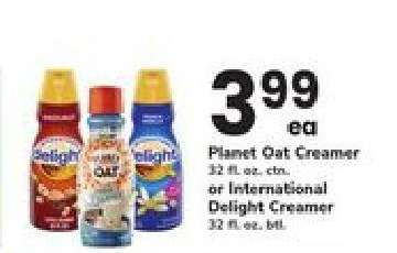 Planet Oat Creamer or International Delight Creamer