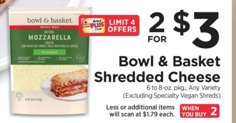 Bowl & Basket Shredded Cheese