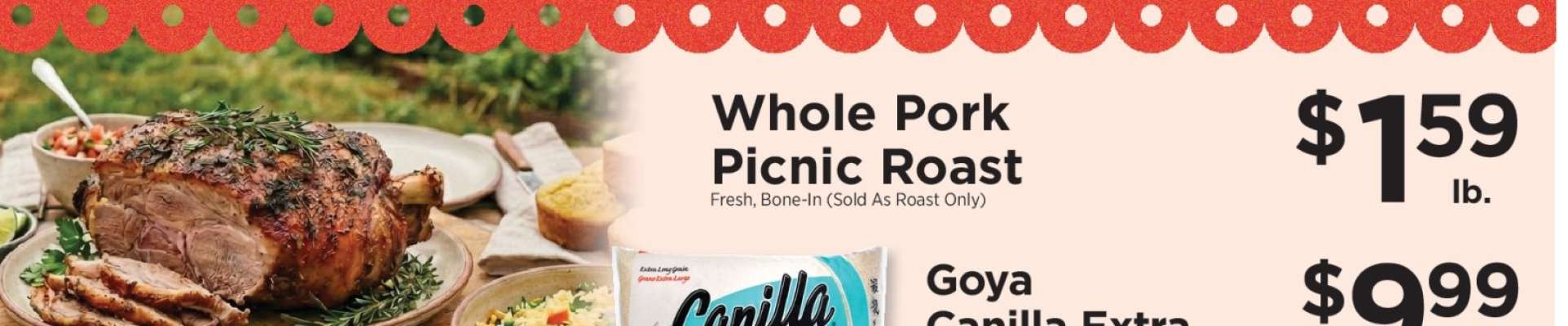 WHOLE PORK PICNIC ROAST