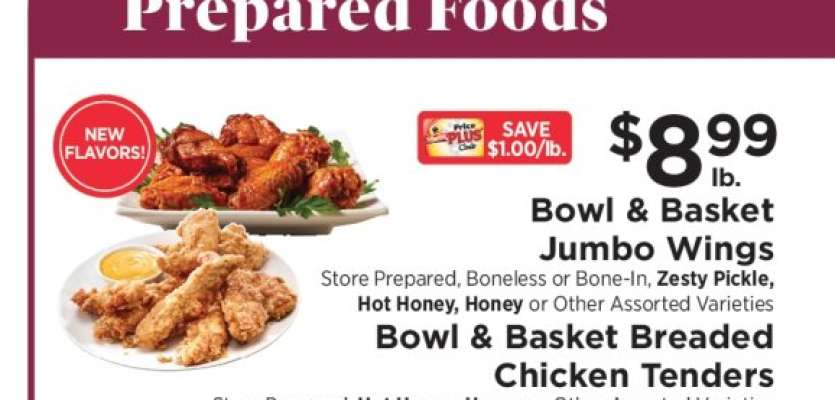 Bowl & Basket Jumbo Wings