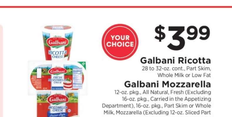 Galbani Ricotta / Galbani Mozzarella