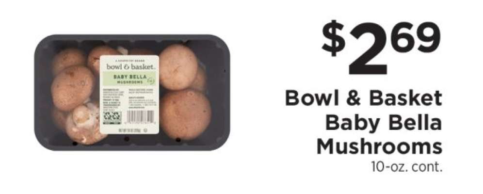 Bowl & Basket Baby Bella Mushrooms