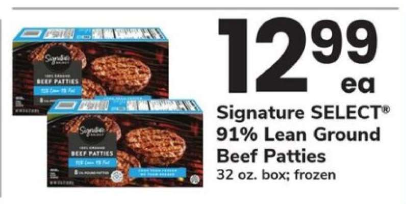 Signature SELECT® 91% Lean Ground Beef Patties