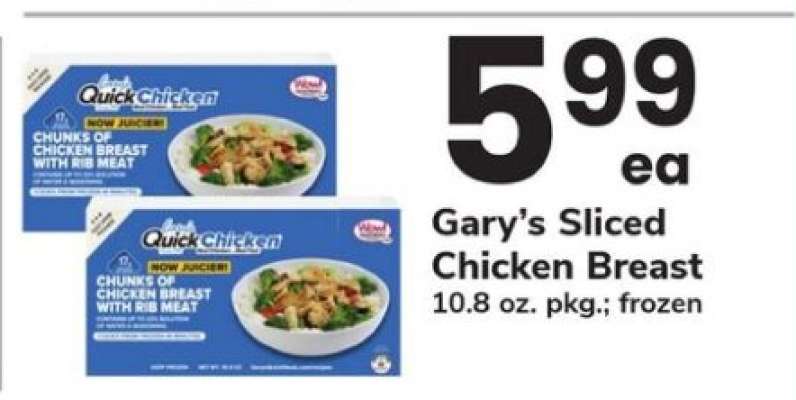 Gary’s Sliced Chicken Breast