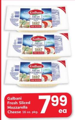 Galbani Fresh Sliced Mozzarella Cheese