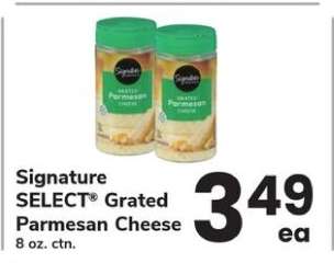 Signature Select Grated Parmesan Cheese