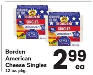 Borden American Cheese Singles