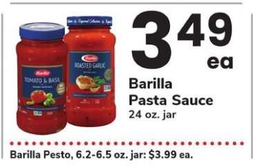 Barilla Pasta Sauce