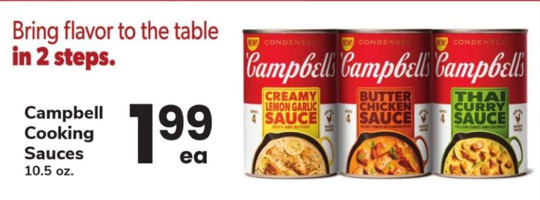Campbell Cooking Sauces
