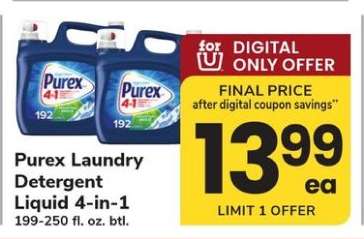 Purex Laundry Detergent Liquid 4-in-1