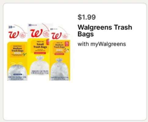 Walgreens Trash Bags
