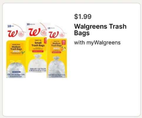 Walgreens Trash Bags