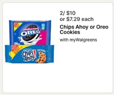Chips Ahoy or Oreo Cookies
