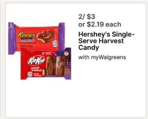 Hershey's Single-Serve Harvest Candy