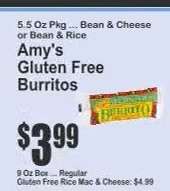 Amy's Gluten Free Burritos