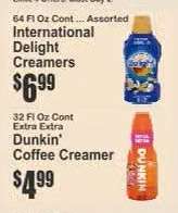 Dunkin' Coffee Creamer