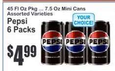 Pepsi 6 Packs