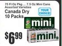 Canada Dry 10 Packs