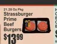 Strassburger Prime Beef Burgers